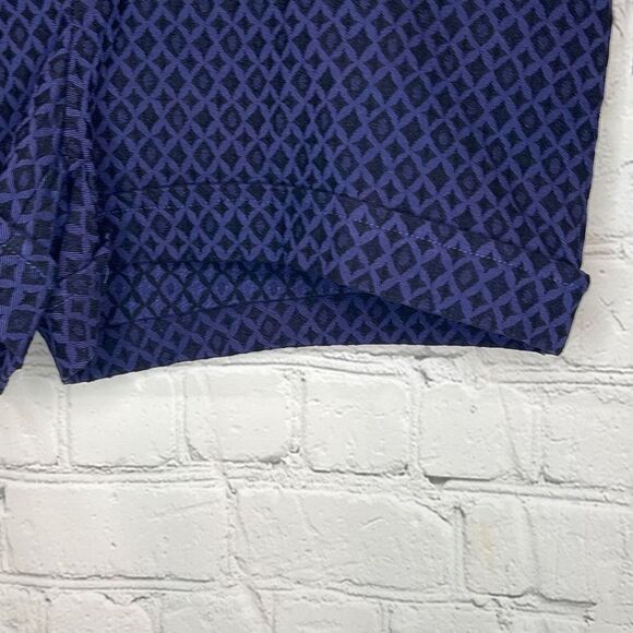 Maurices Navy Blue Patterned Geometric Print Rolled Cuff Shorts size 5/6 NEW - Picture 2 of 8